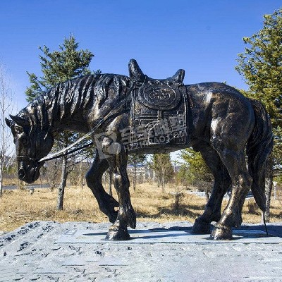 公園駿馬鑄銅雕塑定制