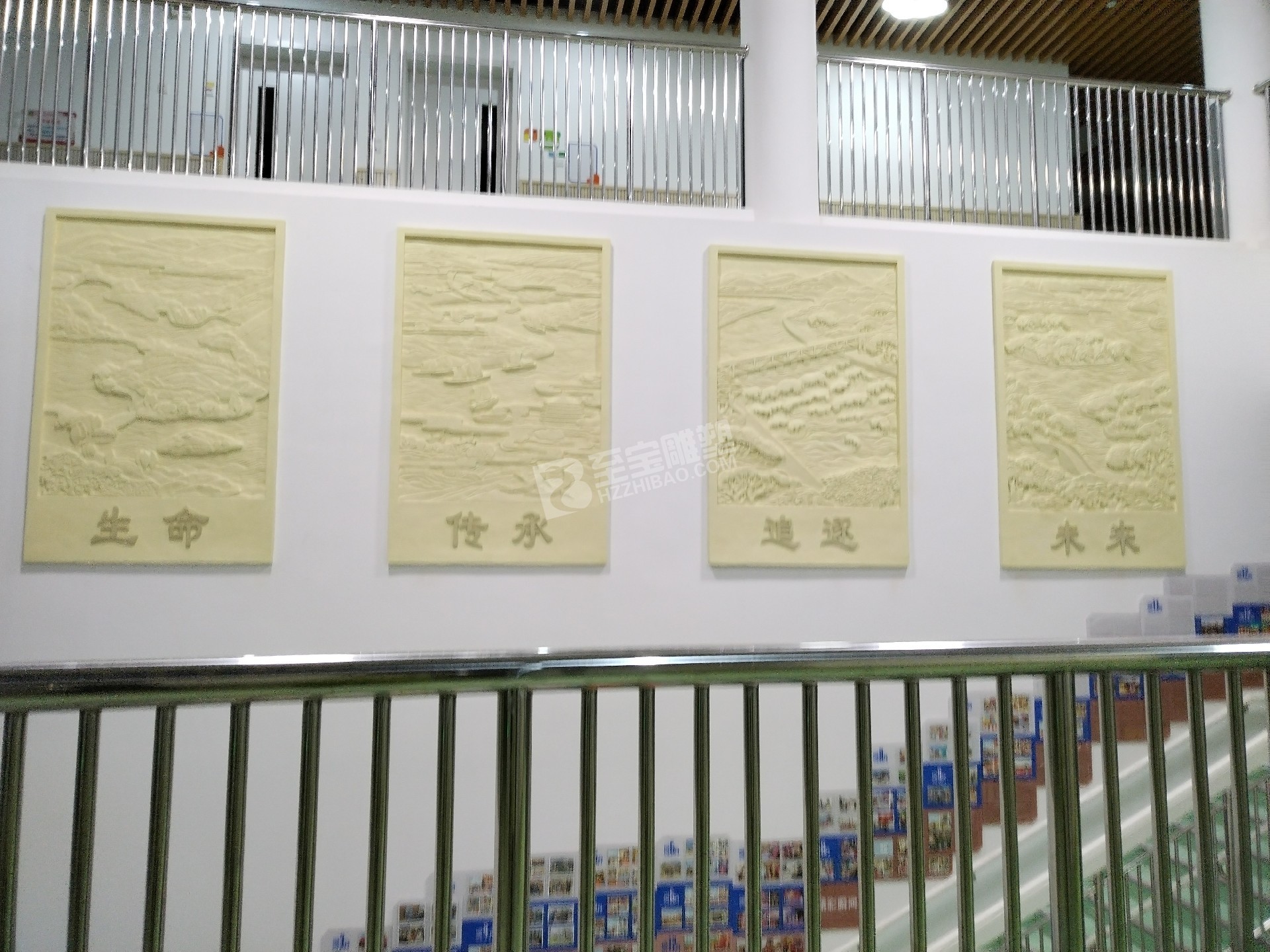紹興上虞區(qū)杭州灣未來(lái)城幼兒園仿砂巖浮雕雕塑